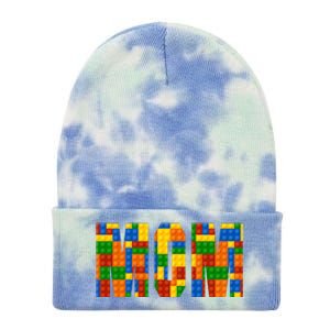 Funny Lego Builder Mom Tie Dye 12in Knit Beanie