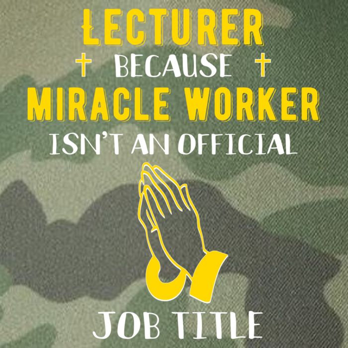 Funny Lecturer Because Miracle Worker Isnt A Job Title Teach Gift Legacy Tie Dye Trucker Hat