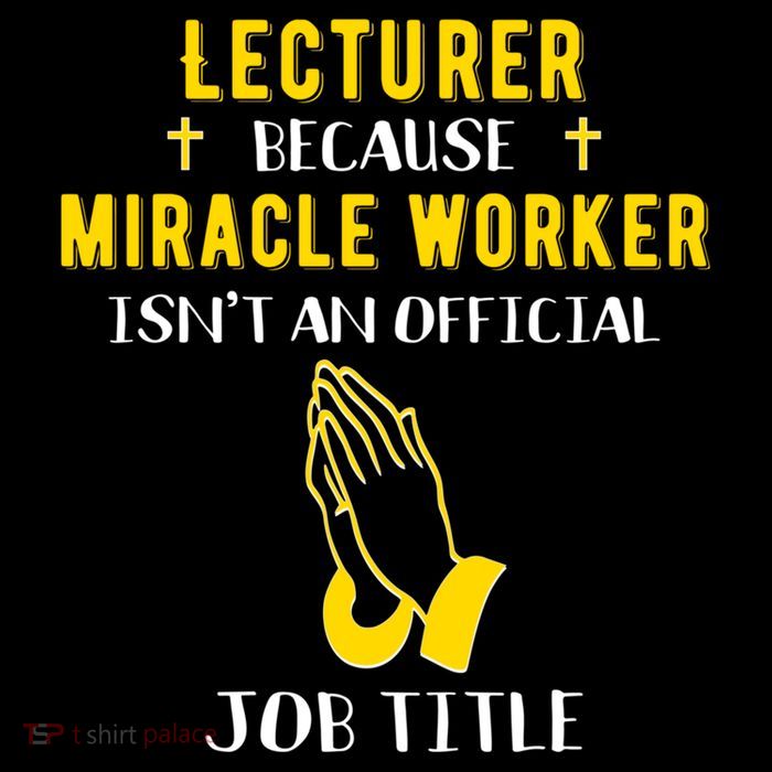 Funny Lecturer Because Miracle Worker Isnt A Job Title Teach Gift Sustainable Bucket Hat