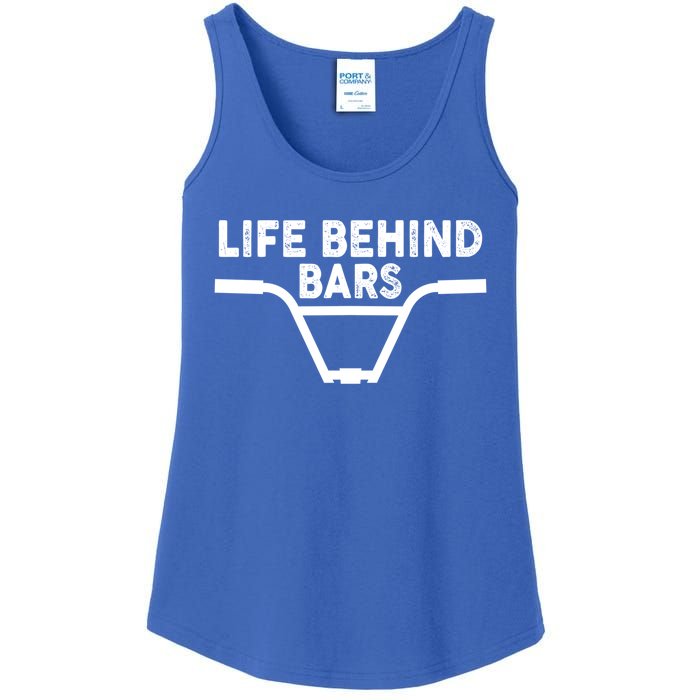 Funny Life Behind Bars Gift For Bmx Mtb Cyclist Gift Ladies Essential Tank