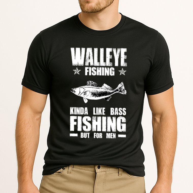 Funny Like Bass Fishing But For  Walleye Fishing Performance Shirt
