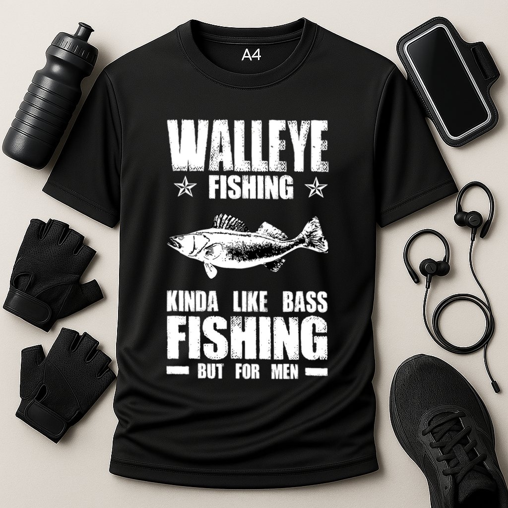 Funny Like Bass Fishing But For  Walleye Fishing Performance Shirt