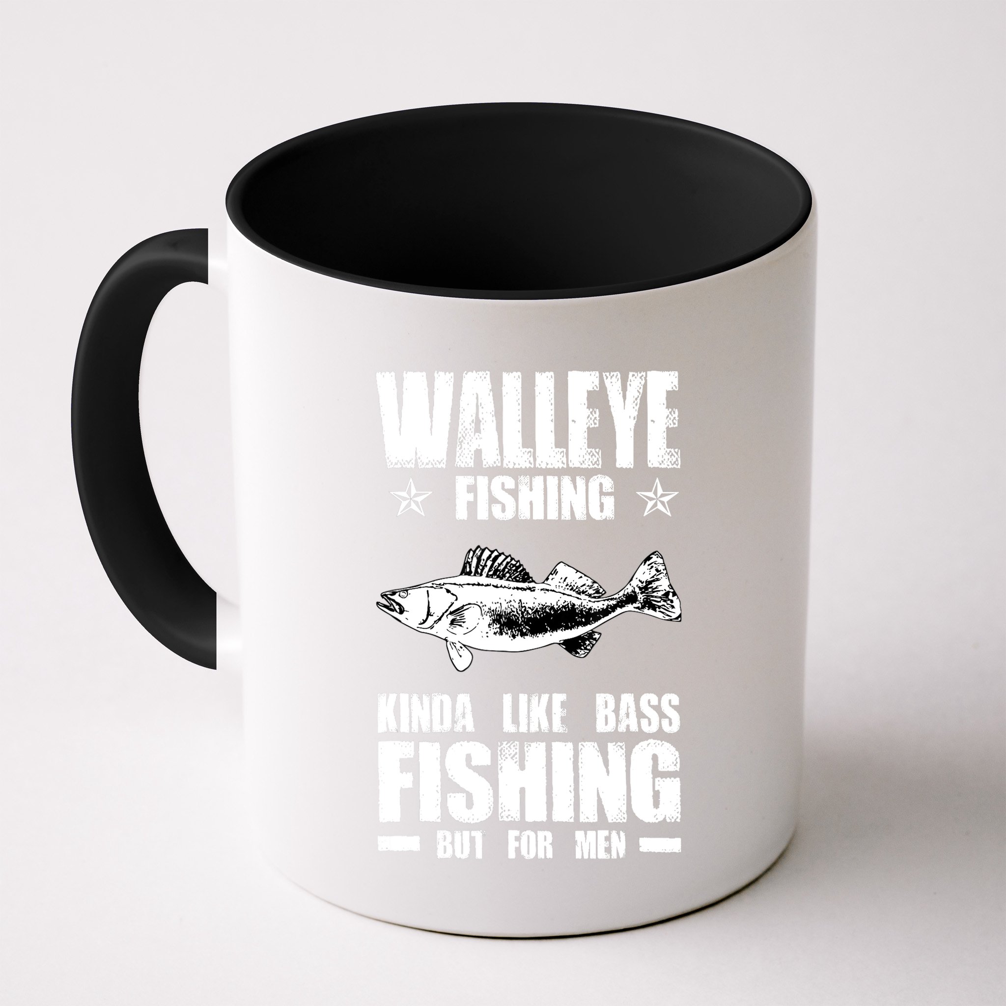 Funny Like Bass Fishing But For  Walleye Fishing Mug