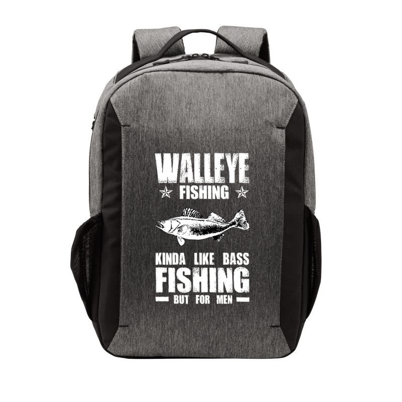 Funny Like Bass Fishing But For  Walleye Fishing Vector Backpack
