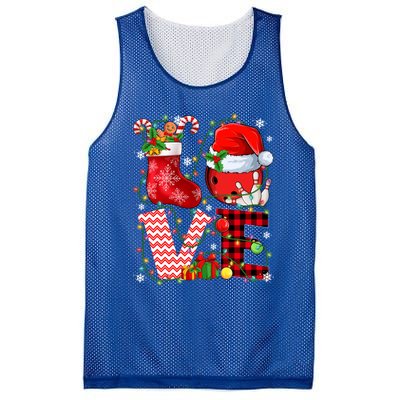 Funny Love Bowling Ball Santa Hat Christmas Lights Xmas Pjs Cool Gift Mesh Reversible Basketball Jersey Tank