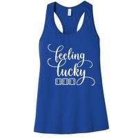 Feeling Lucky Bunco / Bunko Gift Women's Racerback Tank