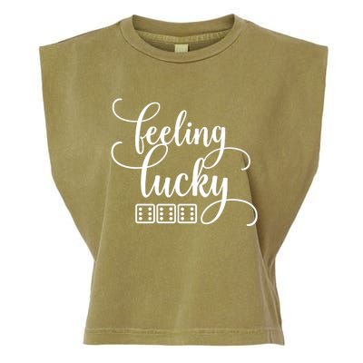 Feeling Lucky Bunco / Bunko Gift Garment-Dyed Women's Muscle Tee