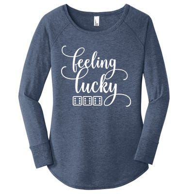 Feeling Lucky Bunco / Bunko Gift Women's Perfect Tri Tunic Long Sleeve Shirt