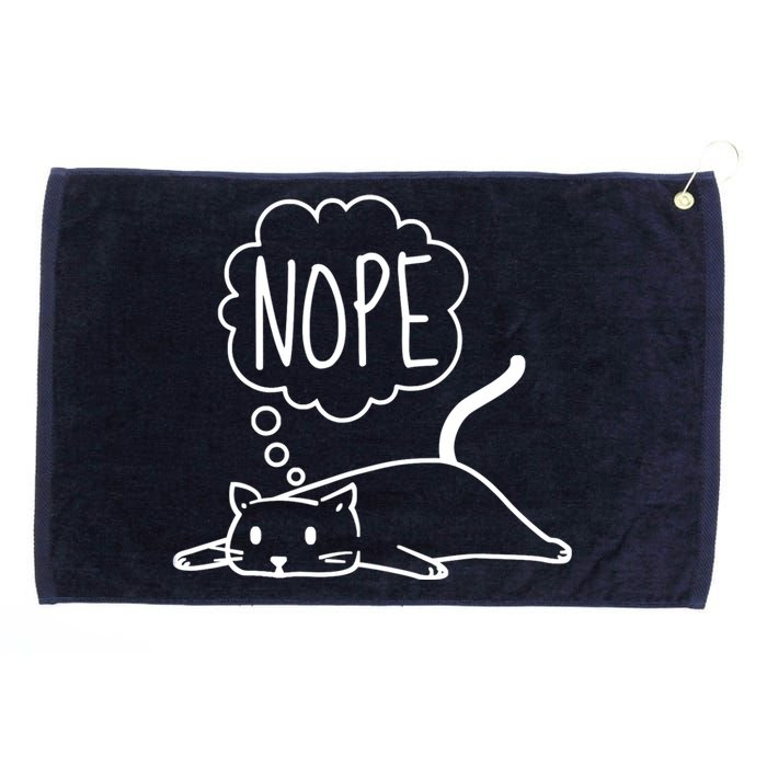 Funny Lazy Bored Cat For Cat Mom Cat Dad Cat Lover No Meme Grommeted Golf Towel