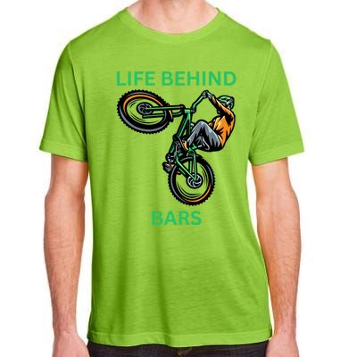 Funny Life Behind Bars Bicycle Trick Gift Adult ChromaSoft Performance T-Shirt