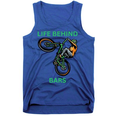 Funny Life Behind Bars Bicycle Trick Gift Tank Top