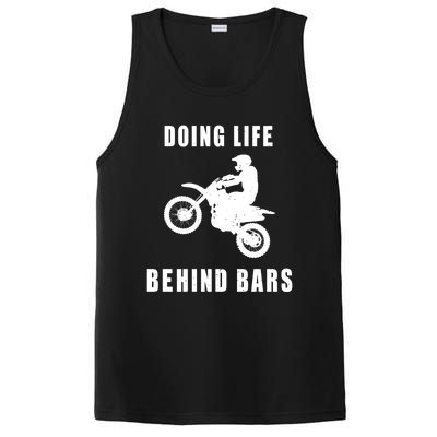 Funny Life Behind Bars Motocross Gift Funny Gift PosiCharge Competitor Tank