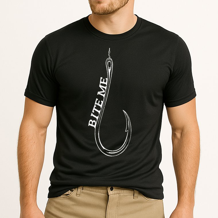 Fishing Lovers Bite Me Fisherman Funny Fishing Gift Cooling Performance Crew T-Shirt