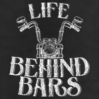 Funny Life Behind Bars Distressed Motorcycle Cool Comfort Performance Bucket Hat