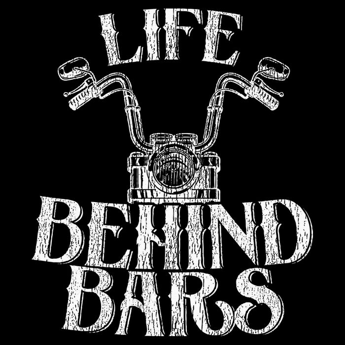 Funny Life Behind Bars Distressed Motorcycle 16 in Basic Backpack