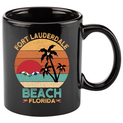 Fort Lauderdale Beach Florida Sunset 11oz C Handle Ceramic Mug