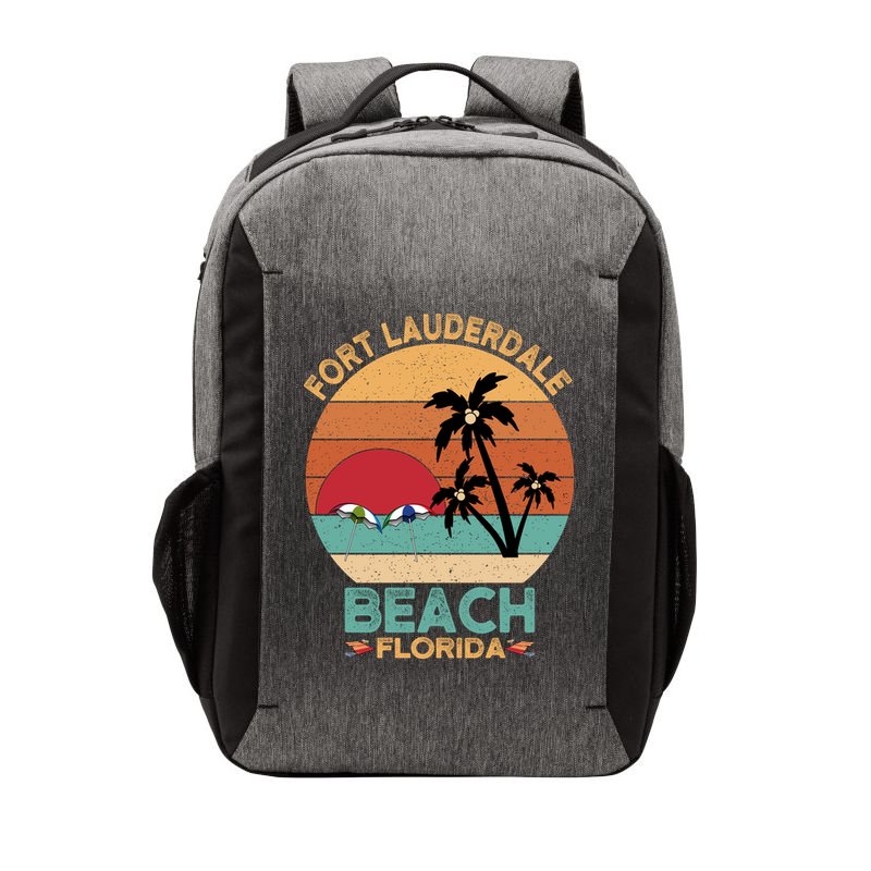 Fort Lauderdale Beach Florida Sunset Vector Backpack