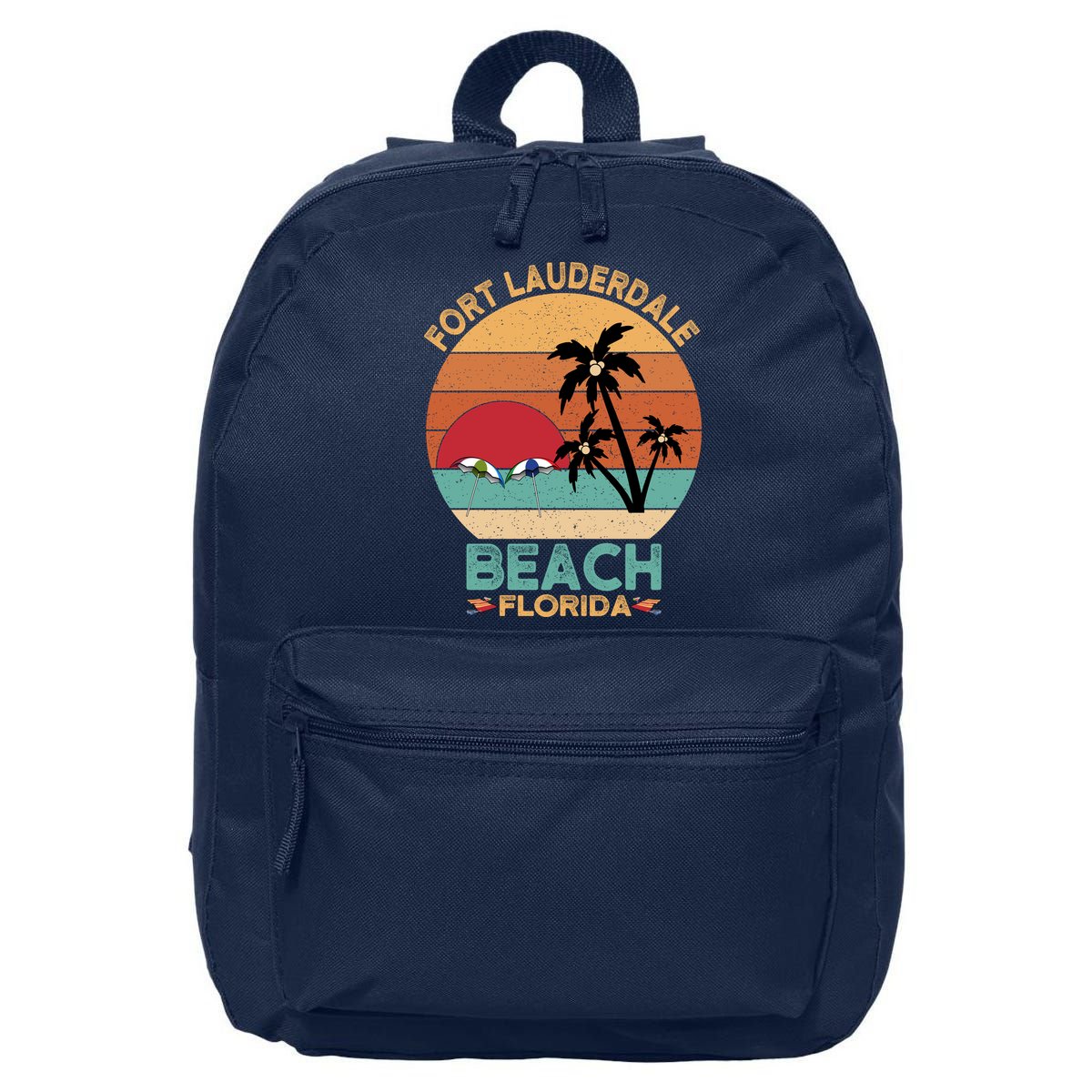 Fort Lauderdale Beach Florida Sunset 16 in Basic Backpack