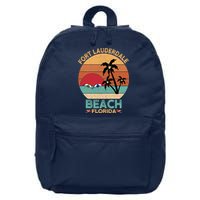 Fort Lauderdale Beach Florida Sunset 16 in Basic Backpack