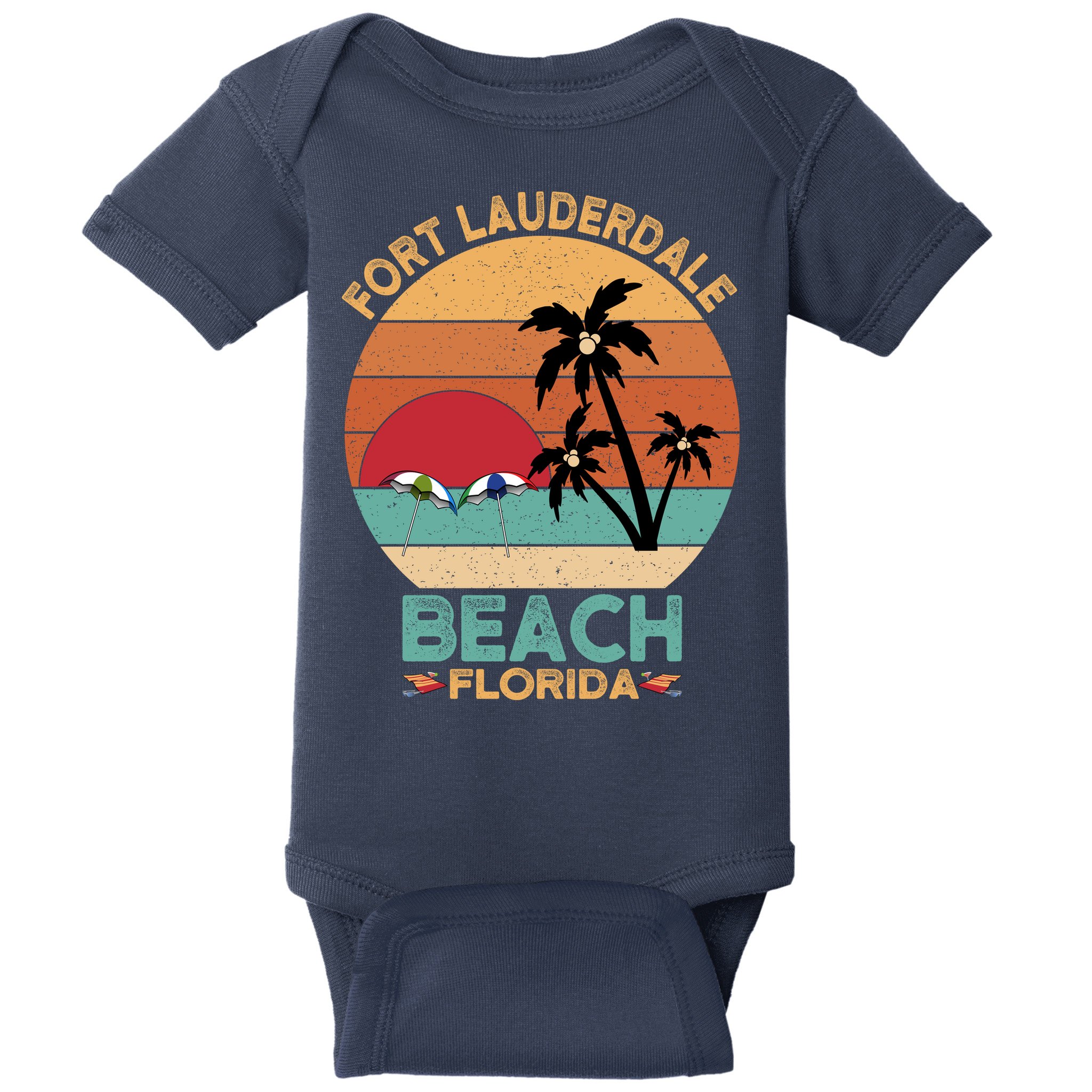 Fort Lauderdale Beach Florida Sunset Baby Bodysuit