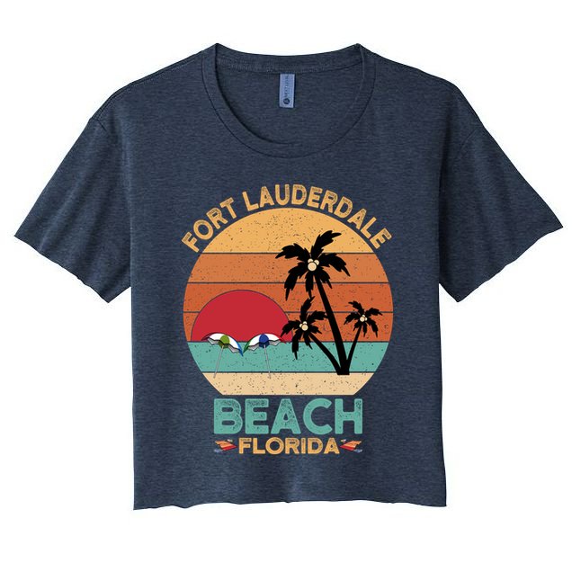 Fort Lauderdale Beach Florida Sunset Crop Top
