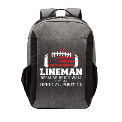 Football Lineman Because Brick Wall OLine DLine Lineman Vector Backpack