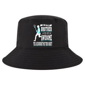 Funny Lacrosse Brother Game Day Goalie Field Lacrosse Player Cool Comfort Performance Bucket Hat