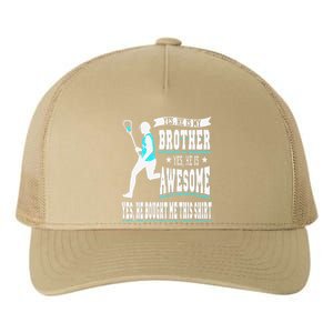 Funny Lacrosse Brother Game Day Goalie Field Lacrosse Player Yupoong Adult 5-Panel Trucker Hat