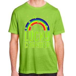 funny Lucky Charmer shamrock charm St patricks day irish Adult ChromaSoft Performance T-Shirt