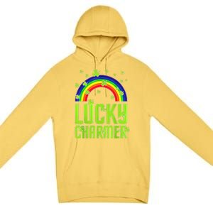 funny Lucky Charmer shamrock charm St patricks day irish Premium Pullover Hoodie