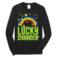 funny Lucky Charmer shamrock charm St patricks day irish Long Sleeve Shirt