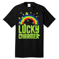 funny Lucky Charmer shamrock charm St patricks day irish Tall T-Shirt