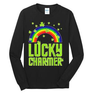 funny Lucky Charmer shamrock charm St patricks day irish Tall Long Sleeve T-Shirt