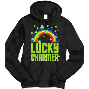 funny Lucky Charmer shamrock charm St patricks day irish Tie Dye Hoodie