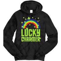 funny Lucky Charmer shamrock charm St patricks day irish Tie Dye Hoodie