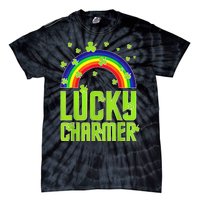 funny Lucky Charmer shamrock charm St patricks day irish Tie-Dye T-Shirt