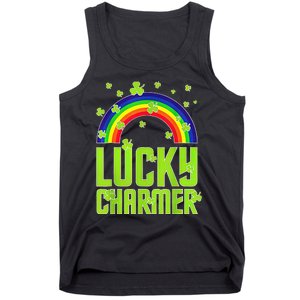 funny Lucky Charmer shamrock charm St patricks day irish Tank Top