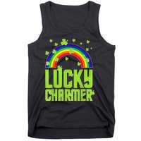 funny Lucky Charmer shamrock charm St patricks day irish Tank Top