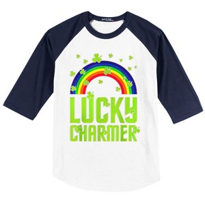 funny Lucky Charmer shamrock charm St patricks day irish Baseball Sleeve Shirt