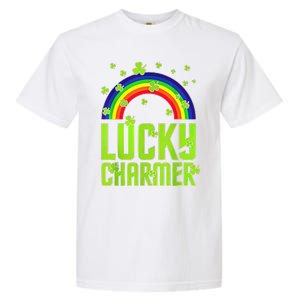 funny Lucky Charmer shamrock charm St patricks day irish Garment-Dyed Heavyweight T-Shirt