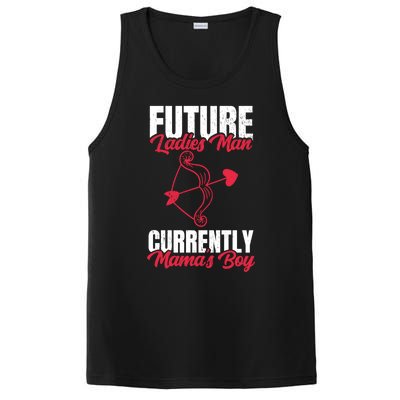 Future Ladies Currently Mama's For Valentines Day Funny Gift PosiCharge Competitor Tank