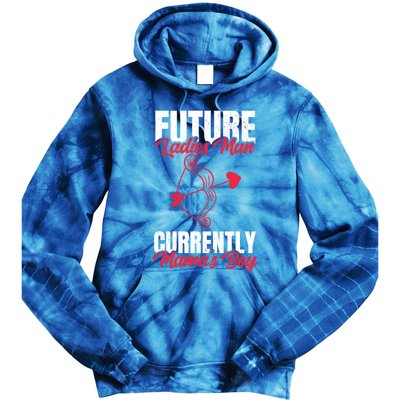 Future Ladies Currently Mama's For Valentines Day Funny Gift Tie Dye Hoodie