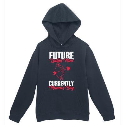 Future Ladies Currently Mama's For Valentines Day Funny Gift Urban Pullover Hoodie