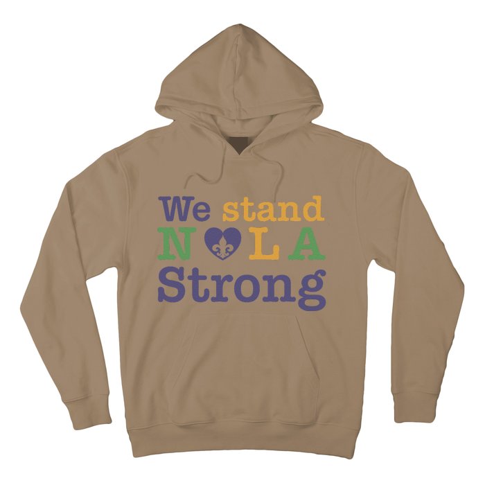 Funny Louisiana Culture T Vintag We Stand Nola Strong Appare Hoodie