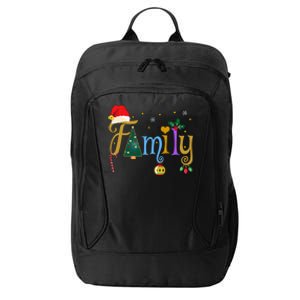 Family Letters Christmas Style Love My Family Christmas City Backpack