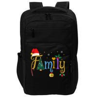 Family Letters Christmas Style Love My Family Christmas Impact Tech Backpack