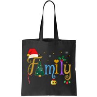 Family Letters Christmas Style Love My Family Christmas Tote Bag