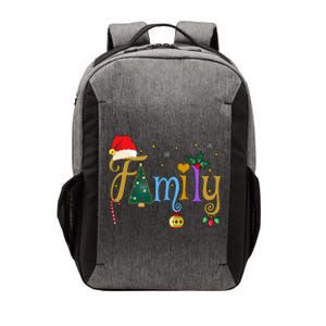 Family Letters Christmas Style Love My Family Christmas Vector Backpack