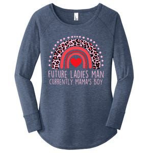 Future Ladies Current Mamas For Valentines Day Cute Gift Women's Perfect Tri Tunic Long Sleeve Shirt