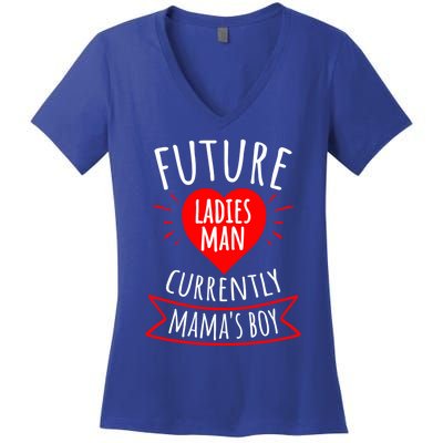 Future Ladies Current Mamas For Valentines Day Cute Gift Women's V-Neck T-Shirt